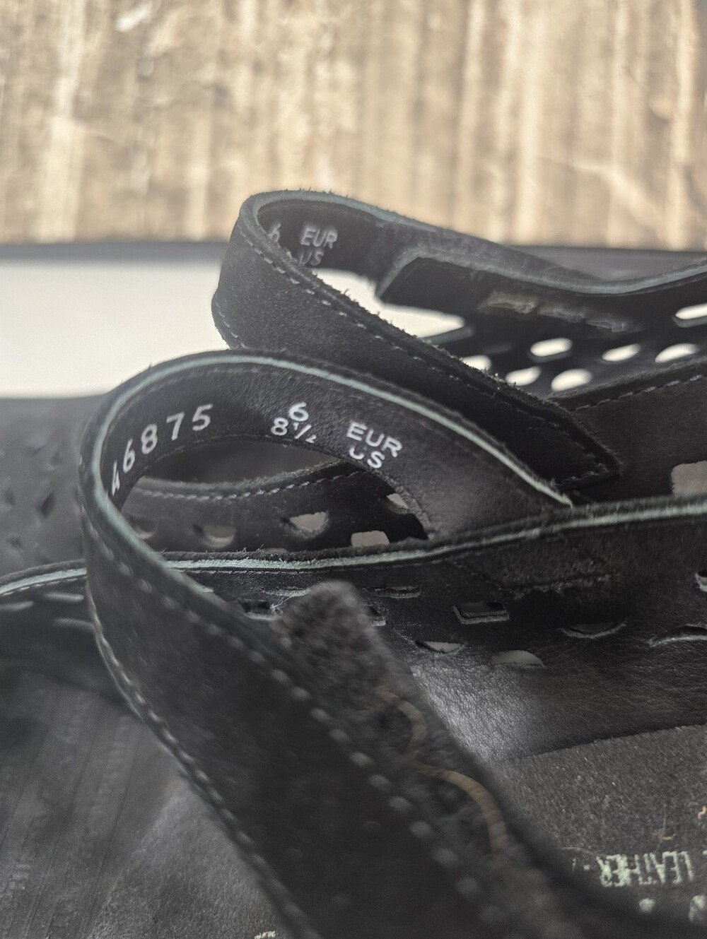 Mephisto Black Mary Jane Shoes Rodia Perforated Like New - Picture 6 of 7